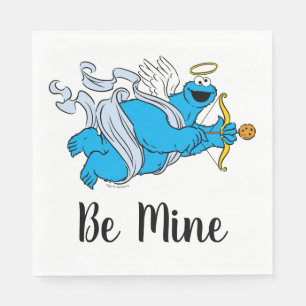 Cookie Monster Valentine's Cupid Napkins