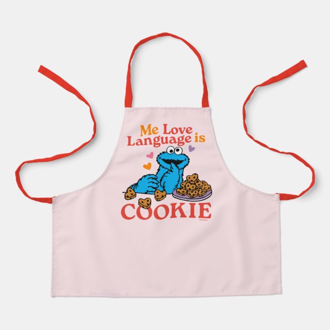 Cookie Monster | Valentine's Day Quote Apron (Front)