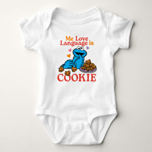 Cookie Monster   Valentine's Day Quote Baby Bodysuit