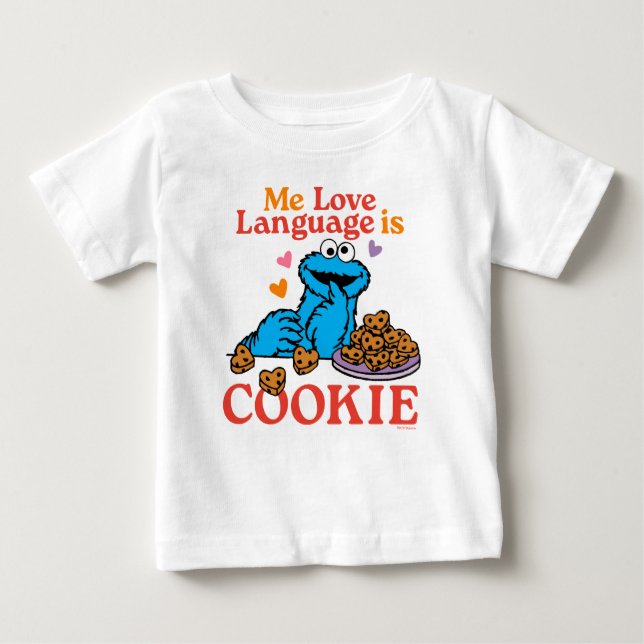 Cookie Monster | Valentine's Day Quote Baby T-Shirt (Front)