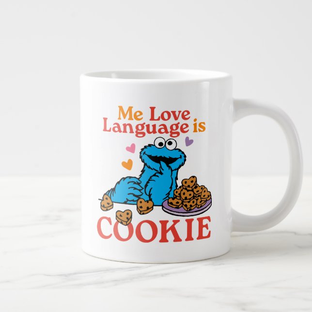 Cookie Monster | Valentine's Day Quote Giant Coffee Mug (Right)
