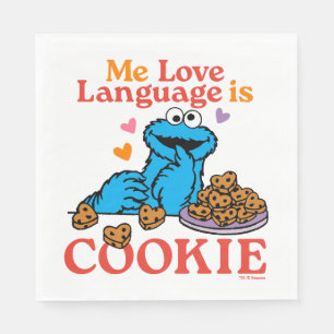Cookie Monster   Valentine's Day Quote Napkins