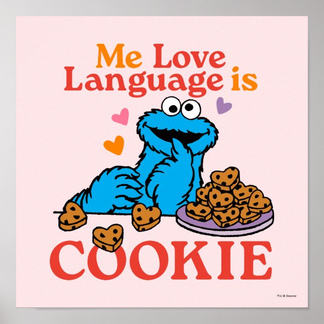 Cookie Monster | Valentine's Day Quote Poster (Front)