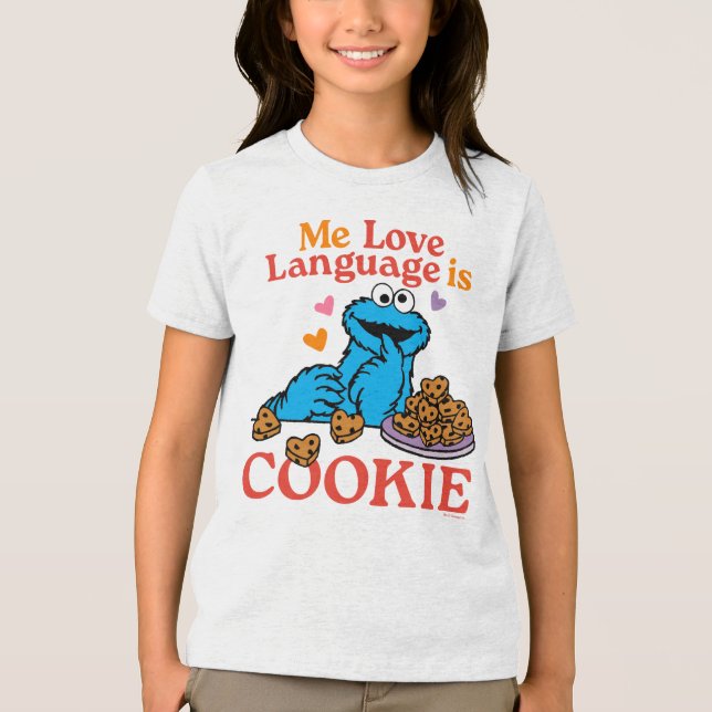 Cookie Monster | Valentine's Day Quote Tri-Blend Shirt (Front)
