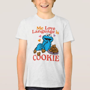 Cookie Monster Valentine's Day Quote Tri-Blend Shirt