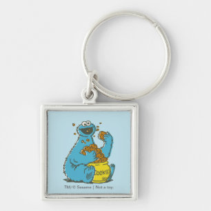 Cookie Monster Vintage Keychain
