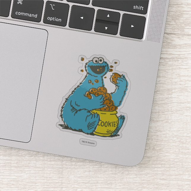 Cookie Monster Vintage Sticker (Detail)