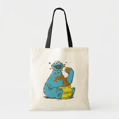 Cookie Monster Vintage Tote Bag