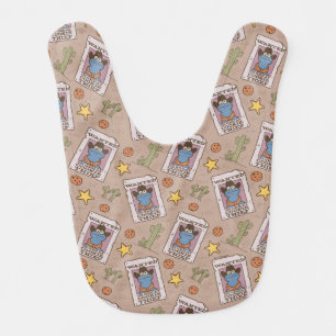 Cookie Monster Wanted Pattern Baby Bib