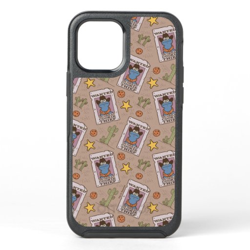 Cookie Monster Wanted Pattern OtterBox Symmetry iPhone 12 Case
