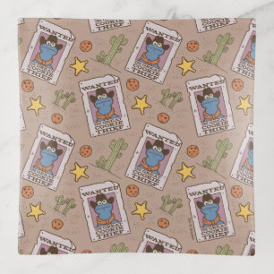 Cookie Monster Wanted Pattern Trinket Tray