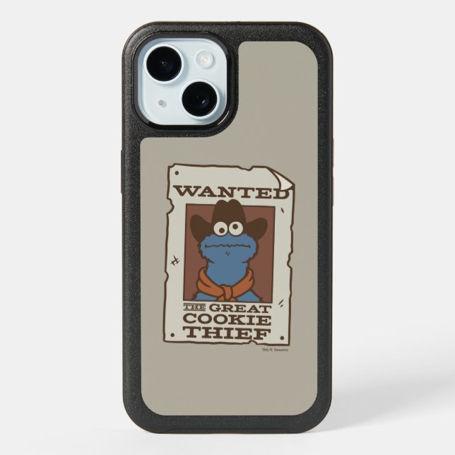 Cookie Monster | Wanted Poster iPhone 15 Case (Back)