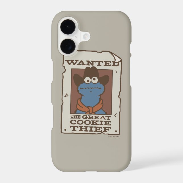 Cookie Monster | Wanted Poster Iphone Case (Back)