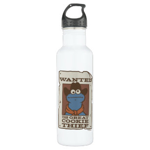 Cookie Monster   Wanted Poster Stainless Steel Water Bottle
