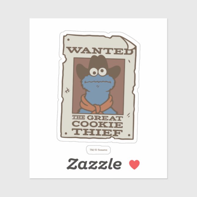 Cookie Monster | Wanted Poster Sticker (Sheet)