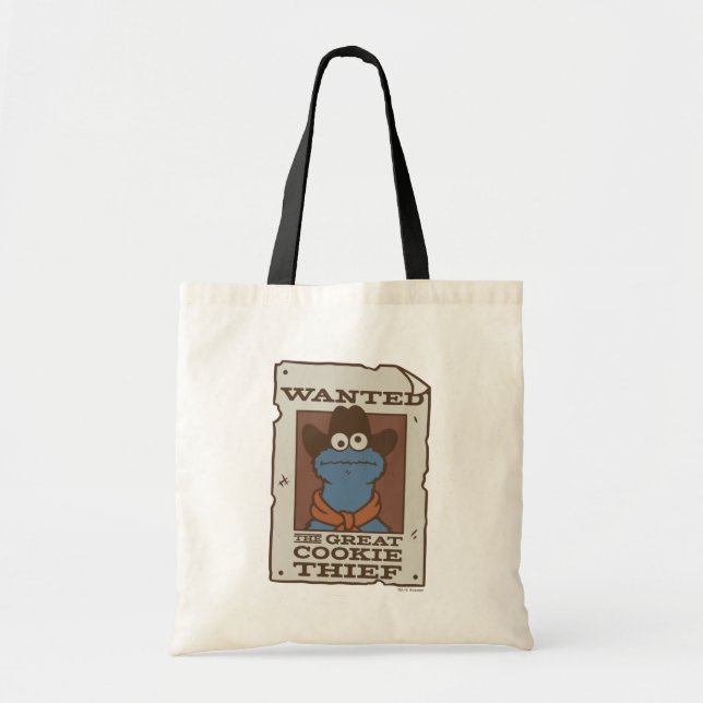 Cookie Monster | Wanted Poster Tote Bag (Front)