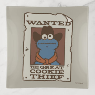 Cookie Monster   Wanted Poster Trinket Tray