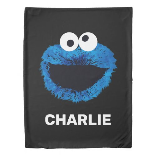 Cookie Monster  Watercolor  Add Your Name Duvet Cover