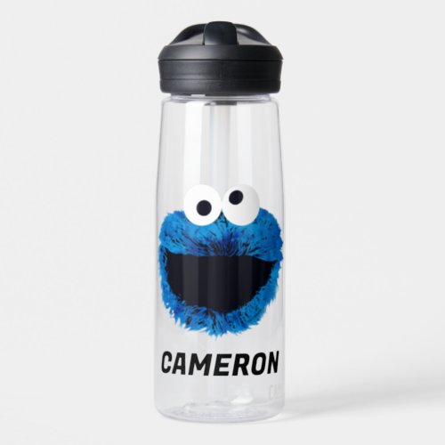 Cookie Monster  Watercolor Trend  Add Your Name Water Bottle