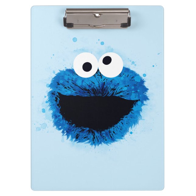 Cookie Monster | Watercolor Trend Clipboard (Front)