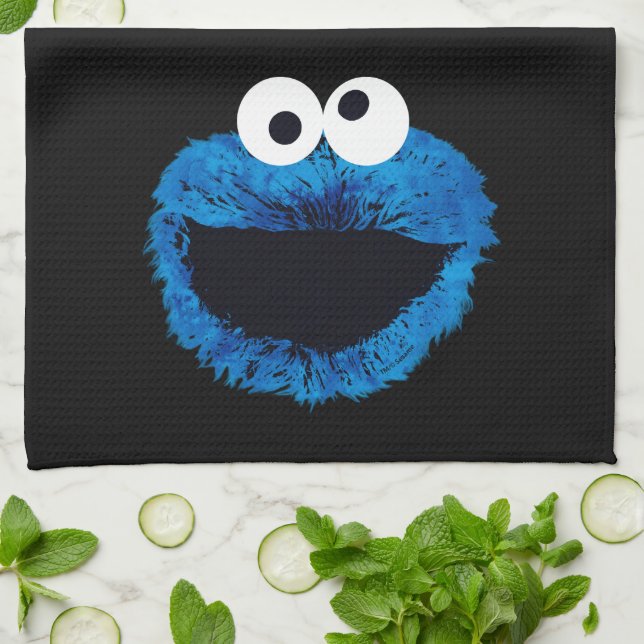 Cookie Monster | Watercolor Trend Kitchen Towel (Folded)