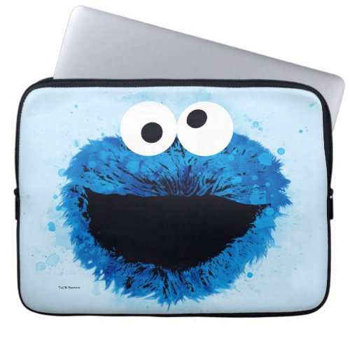 Cookie Monster  Watercolor Trend Laptop Sleeve