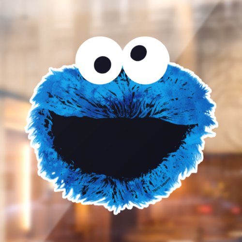 Cookie Monster  Watercolor Trend Window Cling