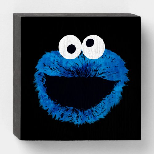 Cookie Monster  Watercolor Trend Wooden Box Sign