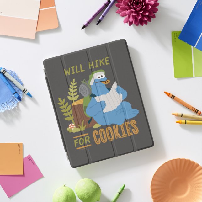 Cookie Monster | Will Hike For Cookies iPad Smart Cover (In Situ)