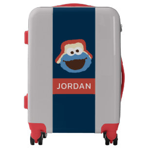 Cookie Monster Woodland Face Add Your Name Luggage