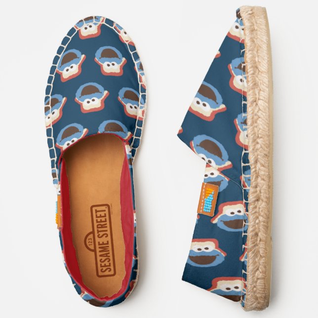 Cookie Monster Woodland Face Espadrilles (Side)