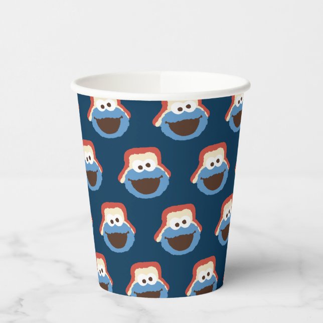 Cookie Monster Woodland Face Paper Cups (Left)