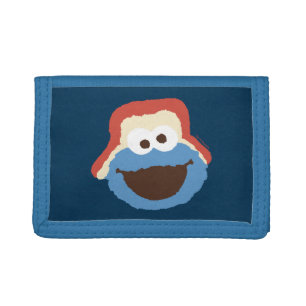Cookie Monster Woodland Face Tri-fold Wallet