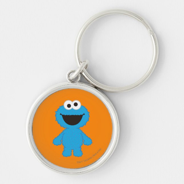 Cookie Monster Wool Style Keychain (Front)