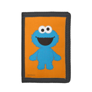 Cookie Monster Wool Style Tri-fold Wallet