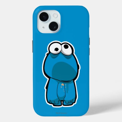 Cookie Monster Zombie iPhone 15 Case