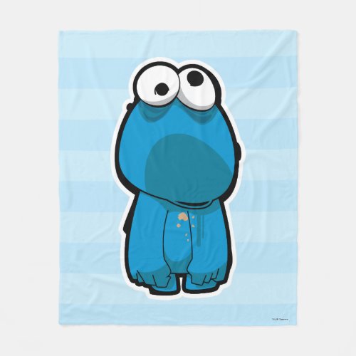 Cookie Monster Zombie Fleece Blanket
