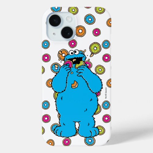 Cookie MonsterDonut Destroyer iPhone 15 Case