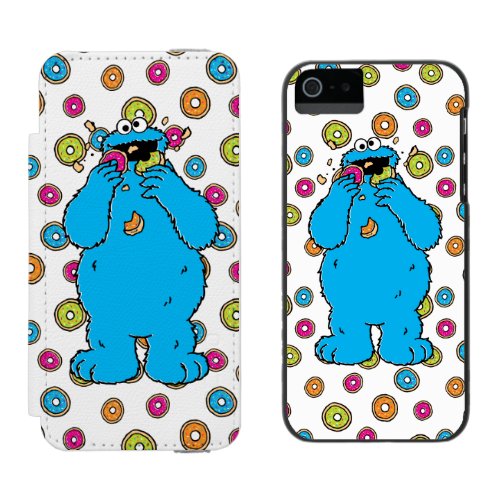 Cookie MonsterDonut Destroyer Wallet Case For iPhone SE55s