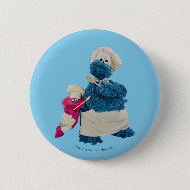 Cookie Monster's Food Truck Partners Button (Front)