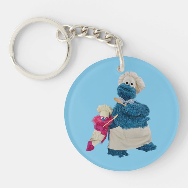 Cookie Monster's Food Truck Partners Keychain (Front)