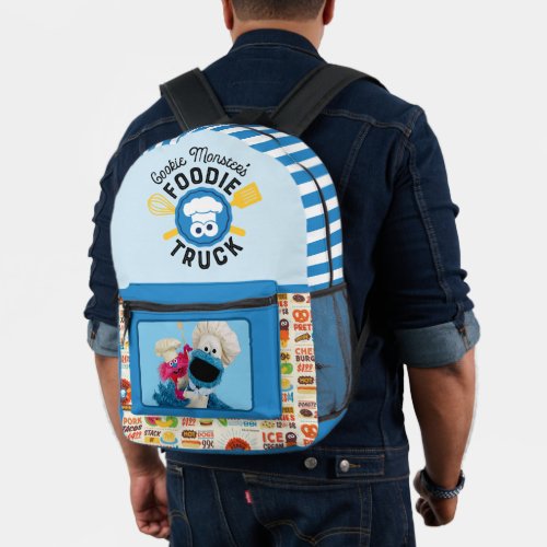 Cookie Monsters Foodie Truck Friends Printed Backpack