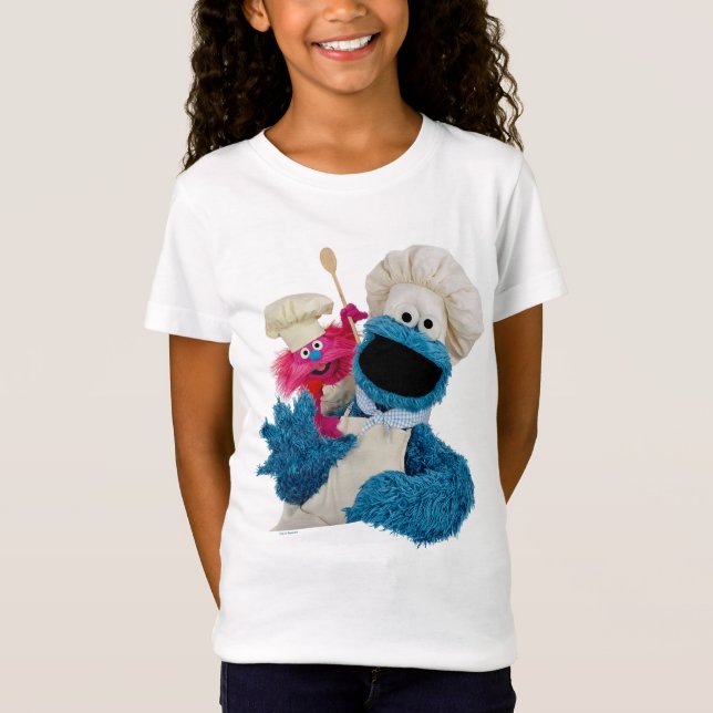Cookie Monster's Foodie Truck Friends T-Shirt (Front)