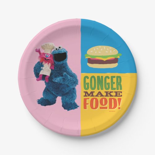 Cookie Monsters Foodie Truck  Gonger Make Food Paper Plates
