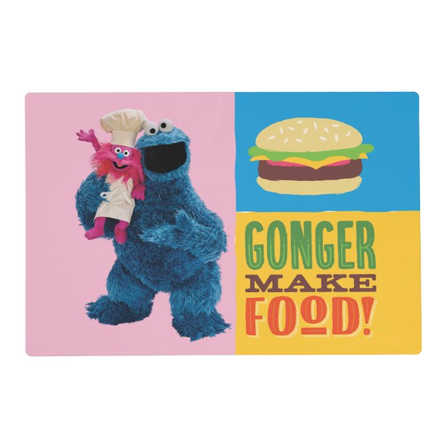 Cookie Monster's Foodie Truck | Gonger Make Food Placemat (Front)
