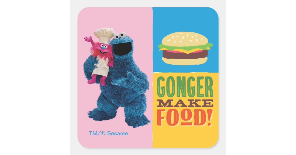 cookie monster and gonger toys