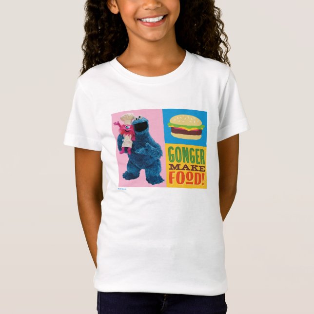 Cookie Monster's Foodie Truck | Gonger Make Food T-Shirt (Front)