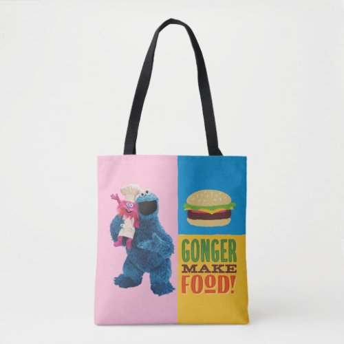 Cookie Monsters Foodie Truck  Gonger Make Food Tote Bag