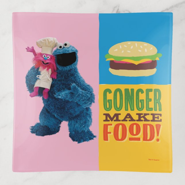 Cookie Monster's Foodie Truck | Gonger Make Food Trinket Tray (Front)
