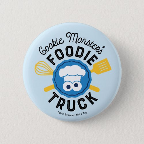 Cookie Monsters Foodie Truck Logo Button